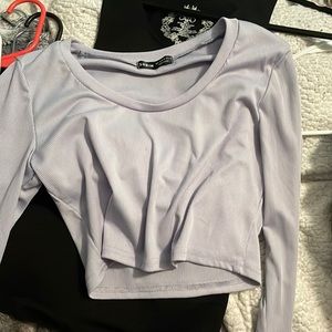 SHEIN purple long sleeve top